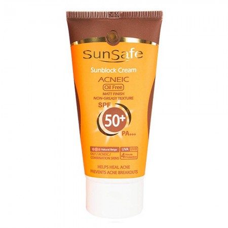 کرم ضد آفتاب فاقد چربی رنگی سان سیف SPF50