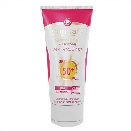 کرم ضد آفتاب رنگی ضد چروک سان سیف SPF50