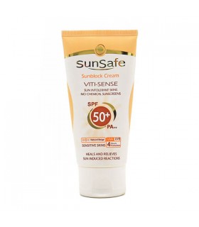 کرم ضد آفتاب رنگی فیزیکال سان سیف SPF50 مناسب پوست حساس