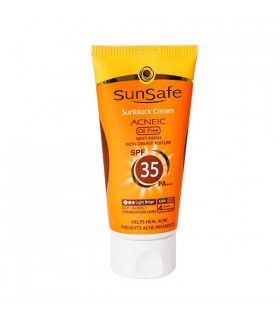 کرم ضد آفتاب فاقد چربی رنگی سان سیف SPF35