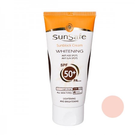 کرم ضد آفتاب رنگی روشن کننده سان سیف SPF50