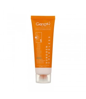کرم ضد آفتاب سانوژن بی رنگ ژنوبایوتیک مناسب پوست چرب SPF 50