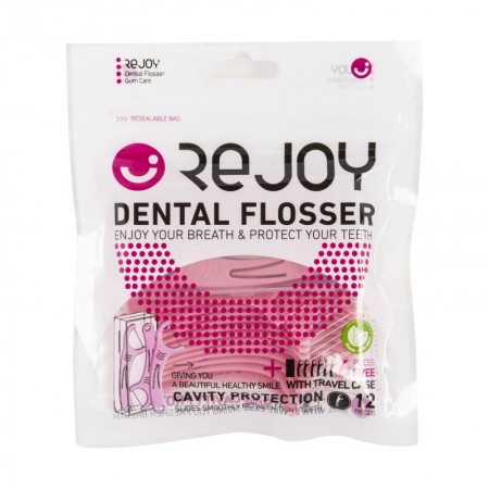 نخ دندان کمانی 2 کاره نعنایی ریجوی 18 عددی