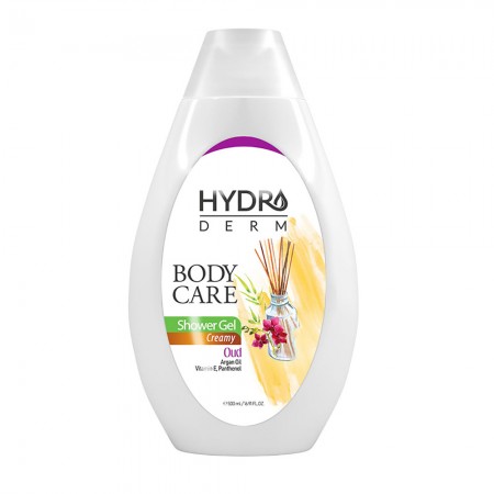 شامپو بدن کرمی با رایحه عود و آرگان هیدرودرم