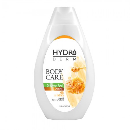 شامپو بدن کرمی با رایحه شیر و عسل هیدرودرم