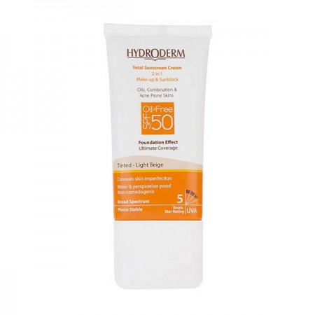 کرم ضد آفتاب کرم پودری فاقد چربی هیدرودرم SPF 50