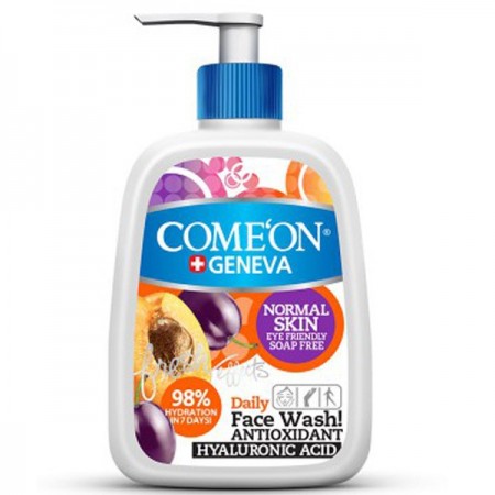 فیس واش کامان مخصوص پوست های نرمال-شوینده صورت هیالورونیک