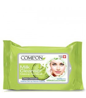 دستمال مرطوب پاک کننده آرایش کامان - شیر پاک کن